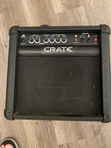 Amplificador combo de guitarra eléctrica Crate GT15 15W 1x8 canales amplificador de práctica | eBay