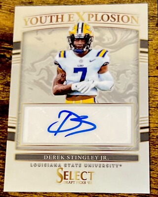 2022 Select Draft Picks DEREK STINGLEY JR *Youth Explosion RC Autograph Auto!*