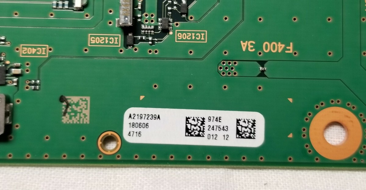 Sony XBR-75X900F Main Board | A2197239A | 1-983-249-11 | For Sony