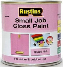 RUSTINS 250ML/500ML SMALL JOB GLOSS PAINT INDOOR AND OUTDOOR FOR METAL AND WOOD