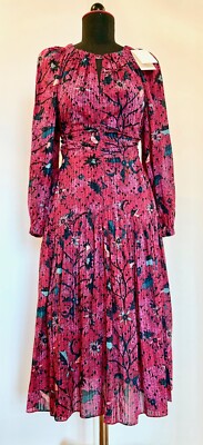 Neu    Designer Kleid ULLA JOHNSON Midikleid mit Cut Outs US Gr.8 = M NP   700,-