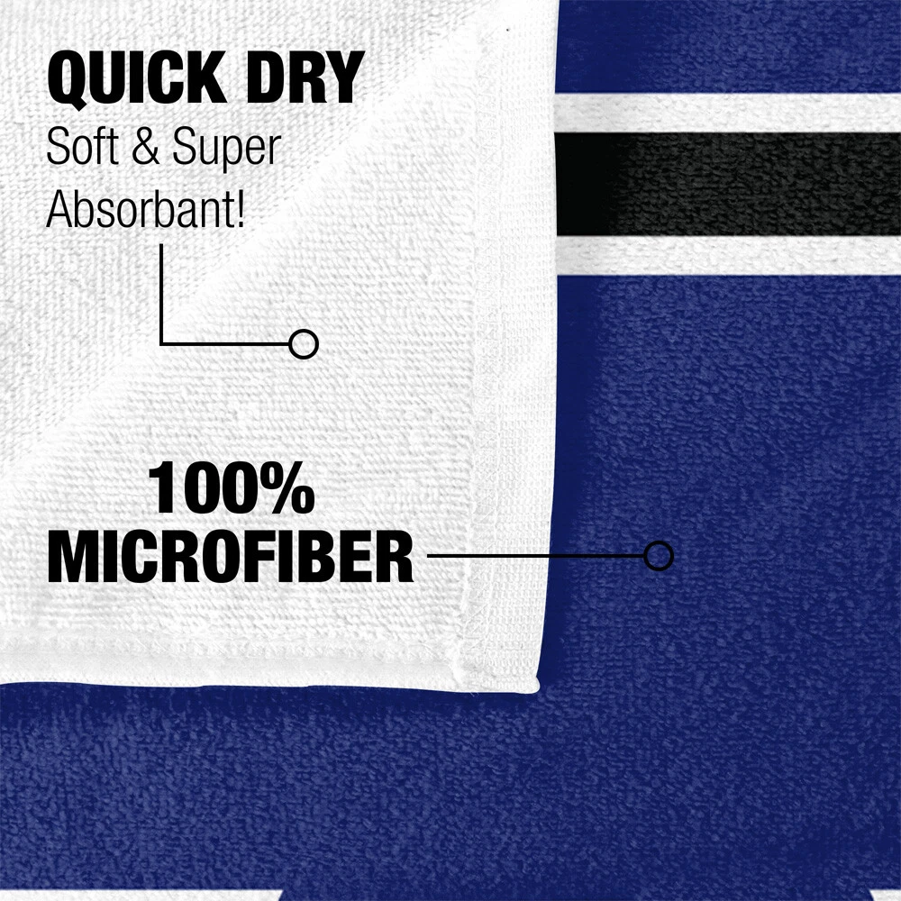 Westfield State University Beach Towel/Bath Towel, 30"x60" Stripes