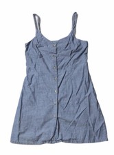 Preowned- Vera Moda Button Front Chambray Sle...