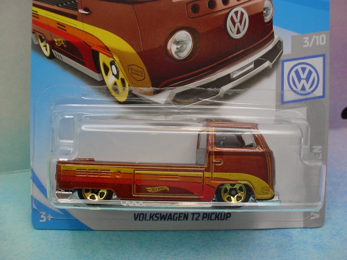 2019 Hot Wheels VOLKSWAGEN T2 PICKUP #96 US✰metallic brown