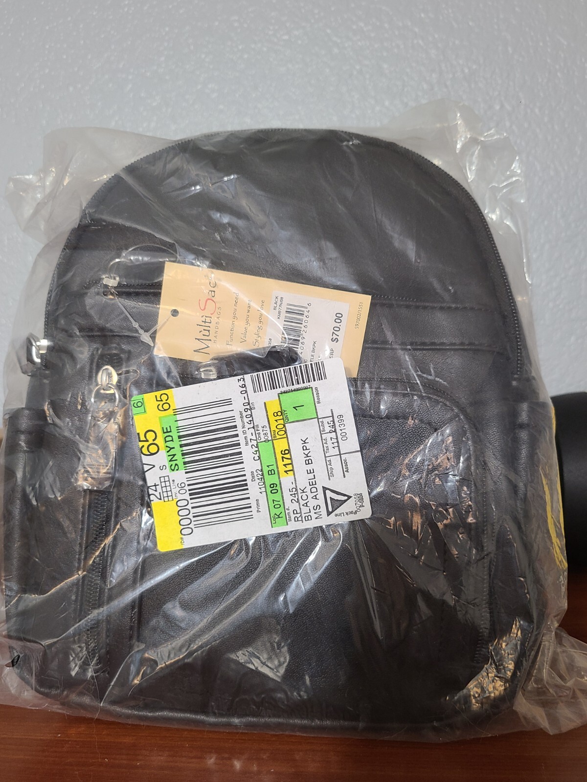 MultiSac Handbags Adele Backpack Black eBay