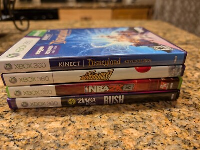 Microsoft XBOX 360 Kinect Sensor Bar w/Disneyland, NBA 2K13, Zumba, Adventures