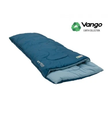 NEU Vango Evolve superwarmer Einzelschlafsack marokkanisch blau recycelter Stoff