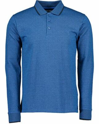 Blue Seven Herren Langarm Poloshirt ocean blue 367520 X-5 Gr. M,L,XL ANGEBOT!