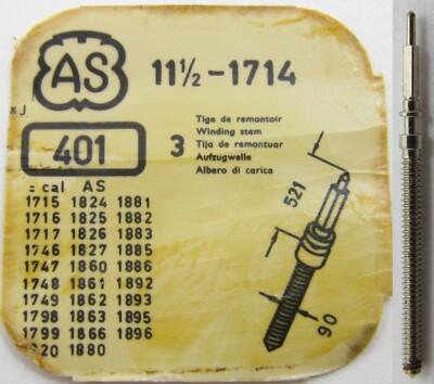 445 Setting Lever Spring AS 1714, AS 1715, AS 1716, AS 1717, AS 1746 As 1747 As 1748 As 1749 As 1798 As 1799 As 1820 As 1824 As 1825