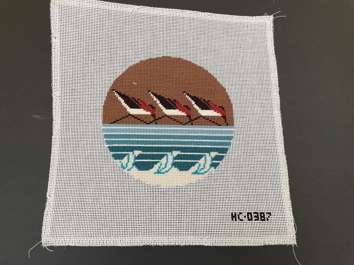 Trio Brodé Sanerlings - Peinture à L'aiguille Charley Harper - Modèle HC-0387 - NEUF