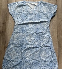 Free Size Muumuu With Front Pockets - Blue