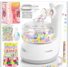  Automatic Bead Spinner, Clay Bead Spinner Kit with Clay Beads, Needle, 