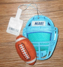 T Brands Football Helmet Christmas Ornament