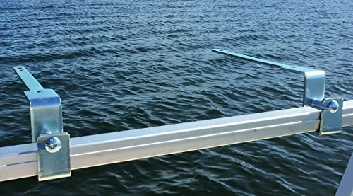 Parrilla Cuisinart modificada para bote pontón con juego de soportes de parrilla Arnall's PLATEADA Foto 3 de 4