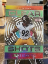 2021 Panini Illusions James Harrison Green Clear Shots Steelers CS-15