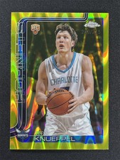 2025-26 Topps Chrome Kon Knueppel #254 Rookie RC Yellow Raywave Refractor /275