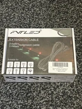 Pack of 5, FVTLED 2m(6.56ft)  2Pin Extension Cable Wire with Male and Female