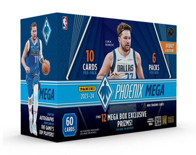 2023-24 Panini Phoenix NBA Basketball Trading Cards Mega Box - 12 Prizms  