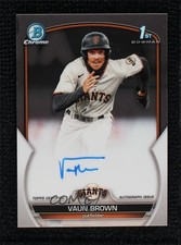 2023 Bowman Chrome Prospect Auto Vaun Brown #CPA-VB Auto 5x8