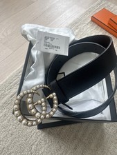 Gucci Belt Pearl GG Buckle 85