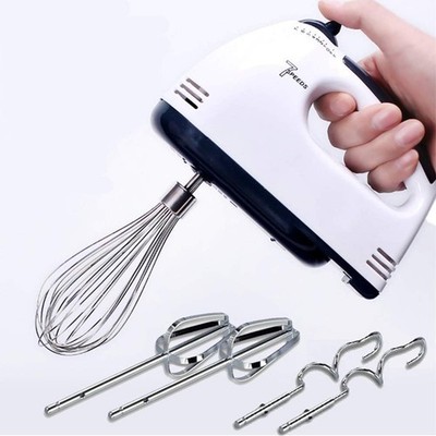 7 Speed HandMixer Handheld,Portable Kitchen Mixer with Easy Button and 5 Atta...