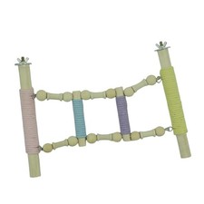 4 Rung Small Parrots Ladder Perch for Bird Cage Lightweight with Screw Mount
