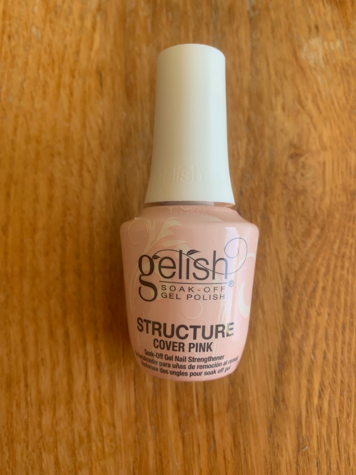 New & Genuine GELISH Soak Off Nail Strengthener Brush On Builder -COVER PINK
