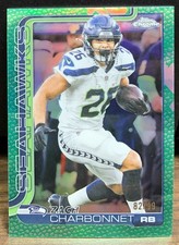 2025 TOPPS CHROME GREEN LEATHER REFRACTOR ZACH CHARBONNET 82/99 👀