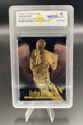 Kobe Bryant SkyBox EX-2000 Rookie Black 23KT Gold Limited Edition 1996-97 