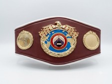 Mini WBO Championship Belt Replica 30 Inch Boxing Title Belt Gold Plated Award