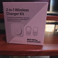 Best Buy essentials- 2-in-1 15W Wireless Charger Kit with Watch Charger Hol...