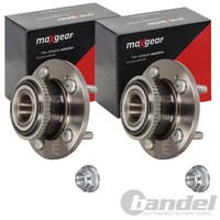 2X Maxgear RADLAGER-SATZ Hinten Passend FÜR Hyundai Santa Links+Rechts