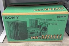 Sony DHC-MD333 Mini Hi-Fi Component System MD,CD,Tuner,cassette In Box 🔥