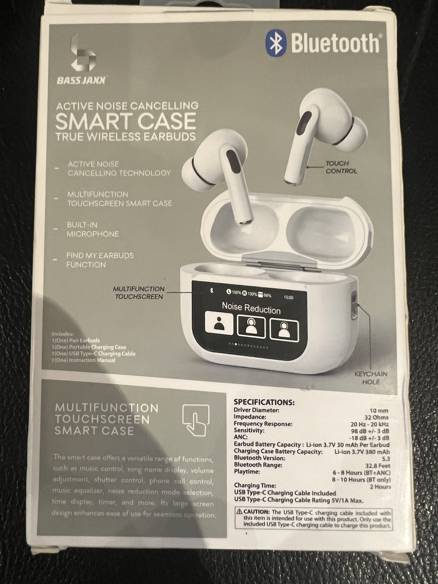 Back Bay Audio Noise Canceling Earbuds - Bluetooth 5.4 With ANC & Transparency Mode