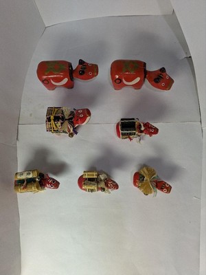 Akabeko Red Beko Swinging Toy 150mm, Traditional Folk Craft, Used