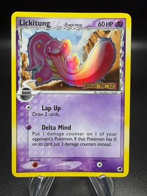 EX Dragon Frontiers LICKITUNG Delta Species Stamped Reverse Holo Rare #19/101