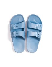 Freedom Moses scented sliders in light blue - size EU 38-39 / UK 6