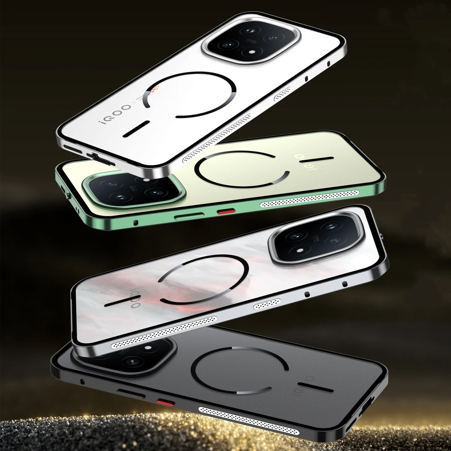Magnetic Aluminum Metal Frame Bumper  + Acrylic Back Case Cover For vivo iQOO 15 - Picture 12 of 19