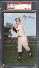 1953 - 1955 Dormand Baseball Postcard Yogi Berra #102 PSA 5 NEW YORK YANKEES HOF