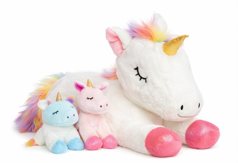 5 Pieces Unicorn Toys Stuffed Animals for Girls, 1 Mommy Uni
