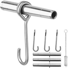 Stainless Steel Maple Syrup Taps Kit, Spiles for Tapping Trees, 3 Spiles and Hoo
