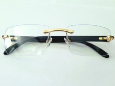 Piccadilly Gold Clear Horn Decor Gradient Designer Sunglasses
