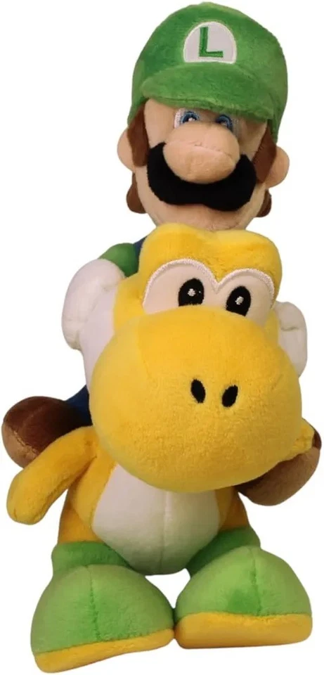 Nintendo Luigi reitet Yoshi Stofftier Plüschfigur 22cm Neu & OVP Merchandise  - Bild 1 von 4