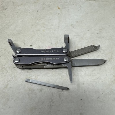 Leatherman Squirt S4 Multi-Tool Scissor Pocket Knife Grey Stainless