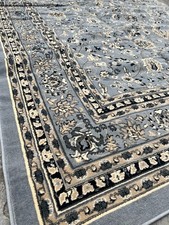 UNIQUE LOOM MADE IN TURKEY GREY PATTERNED RUG (300CM x 400CM)