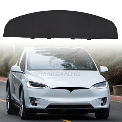 Fits For 2016-2021 Tesla Model X Front Bumper Lower Skid Plate Valance Black