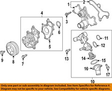 FORD OEM 18-25 Explorer Cooling Water Pump-Thermostat Hsng O-Ring AT4Z8527A