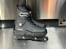 ROCES M12 UFS Aggressive Inline Skates, Black, men’s size UK 7 EU 41