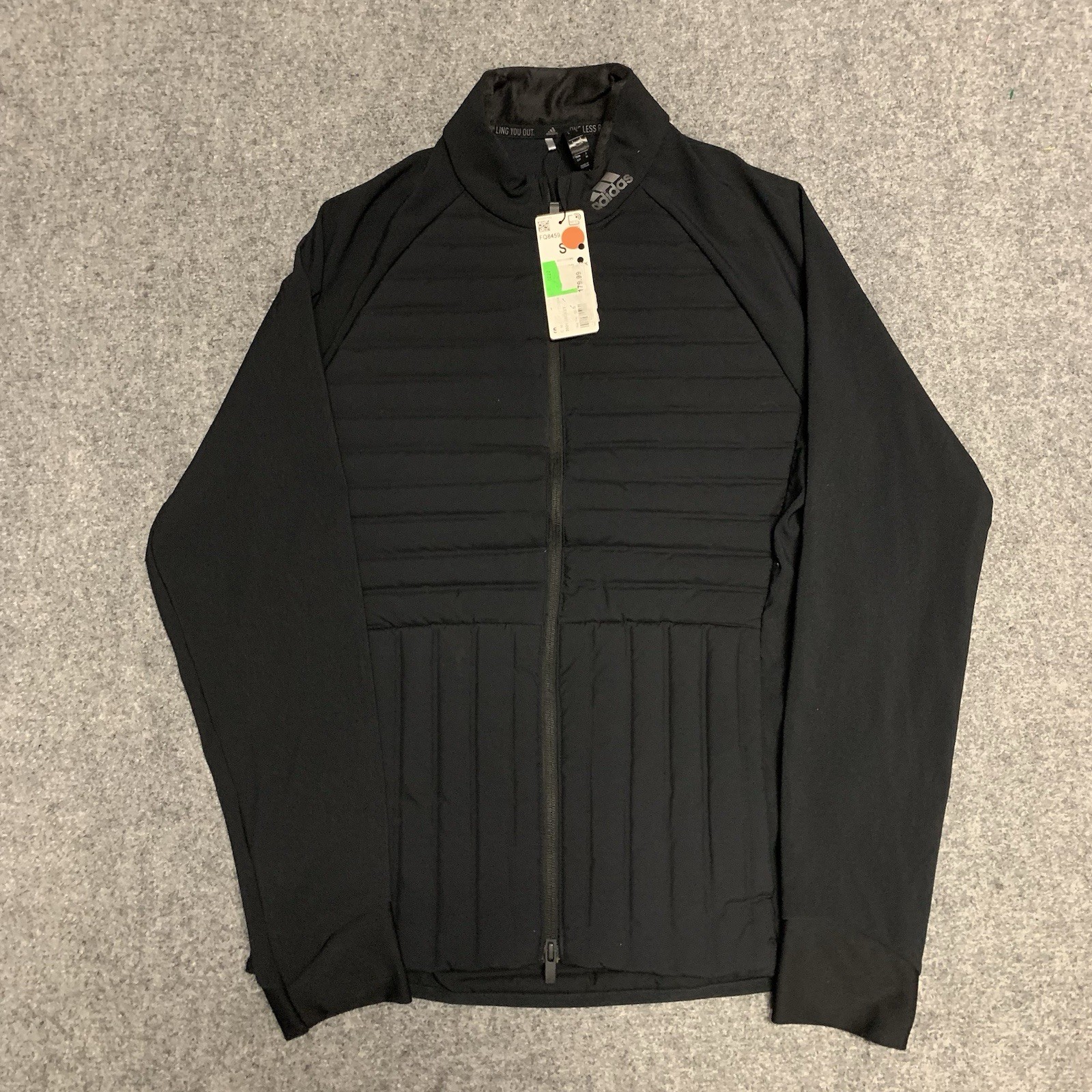 Adidas Men’s Size Small Black Quilted Puffer Jacket New  2021 $179.00