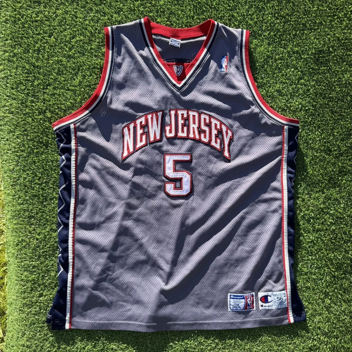 Champion New Jersey Nets Gray NBA Fan Apparel & Souvenirs for sale